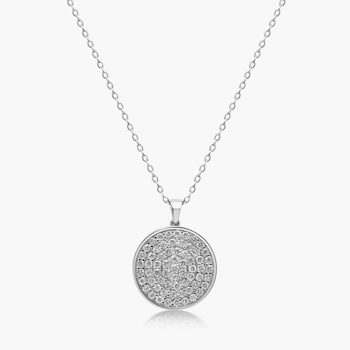 Lila Diamond Pavé Circle Pendant