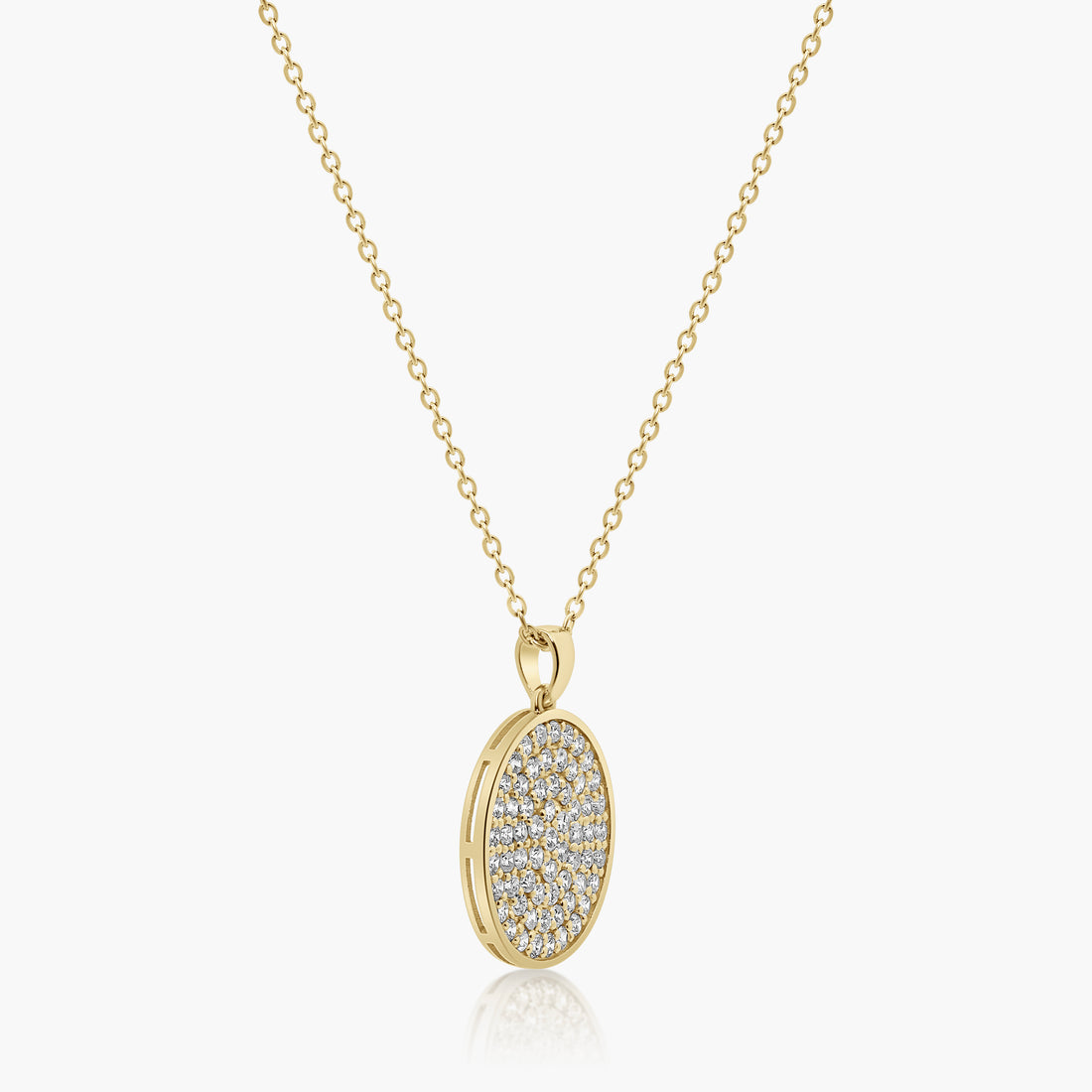 Lila Diamond Pavé Circle Pendant