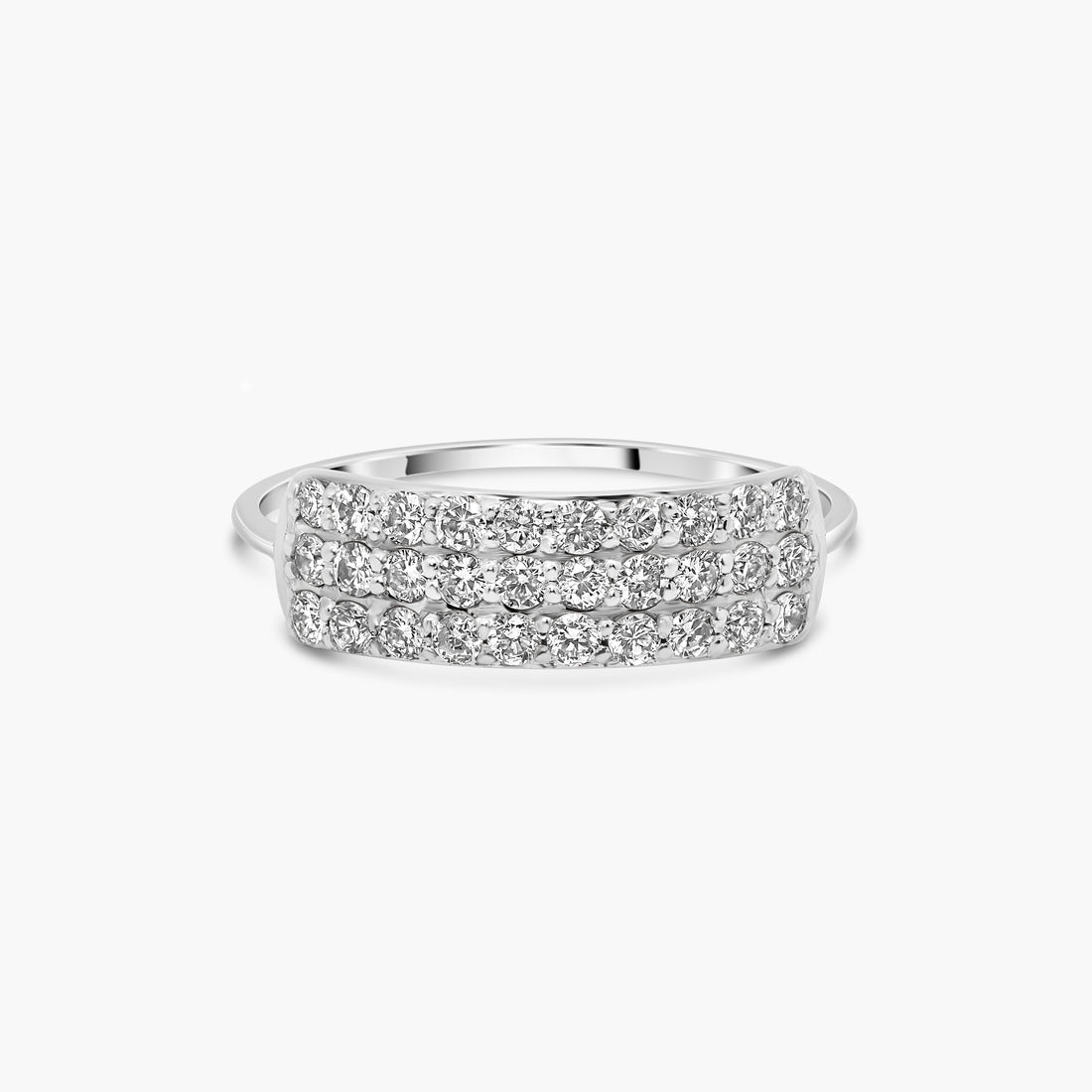 Niade Diamond Triple Row Ring