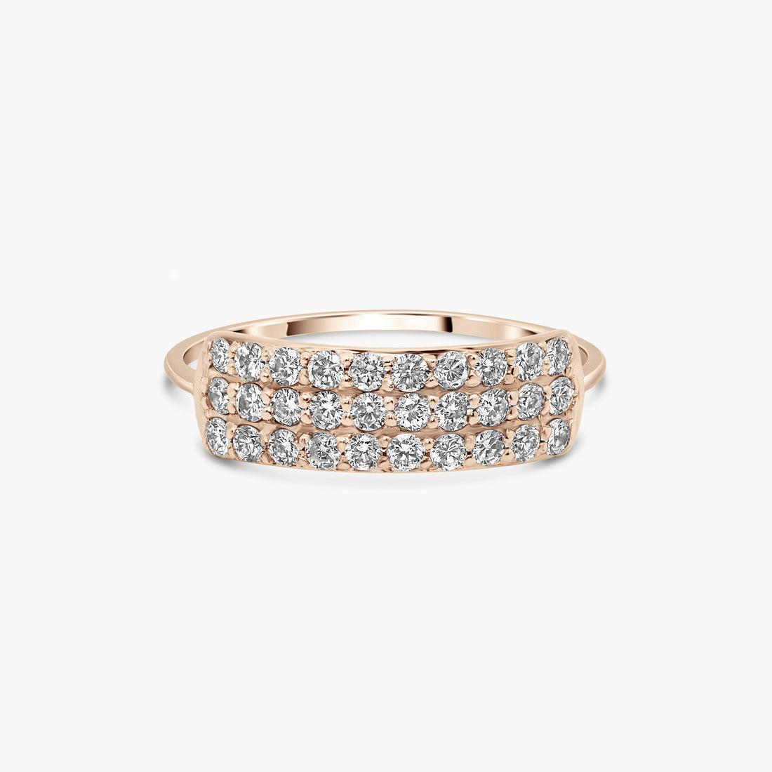 Niade Diamond Triple Row Ring