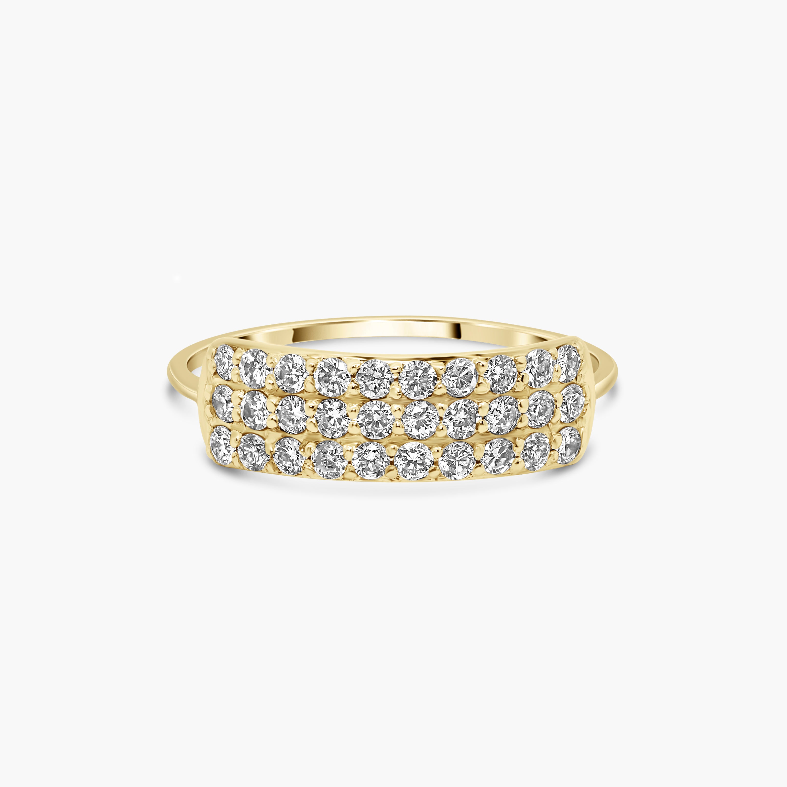Niade Diamond Triple Row Ring