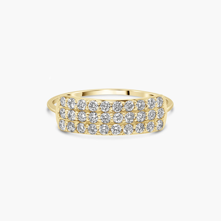 Niade Diamond Triple Row Ring