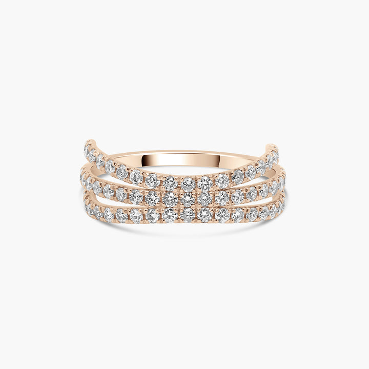 Alini Three Row Diamond Ring