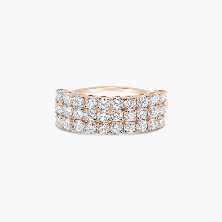 Kairi Diamond Triple Row Ring