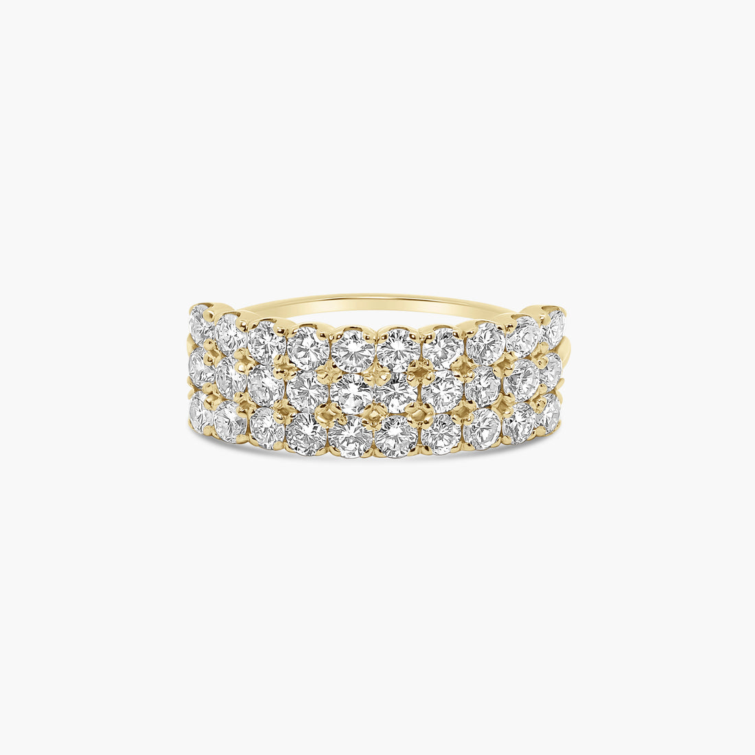 Kairi Diamond Triple Row Ring