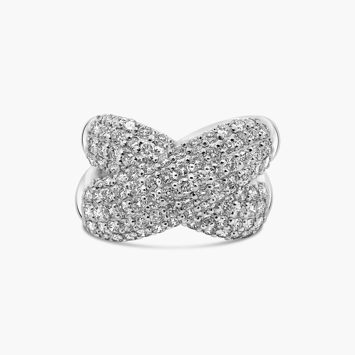 Milenia Diamond Crossover Ring