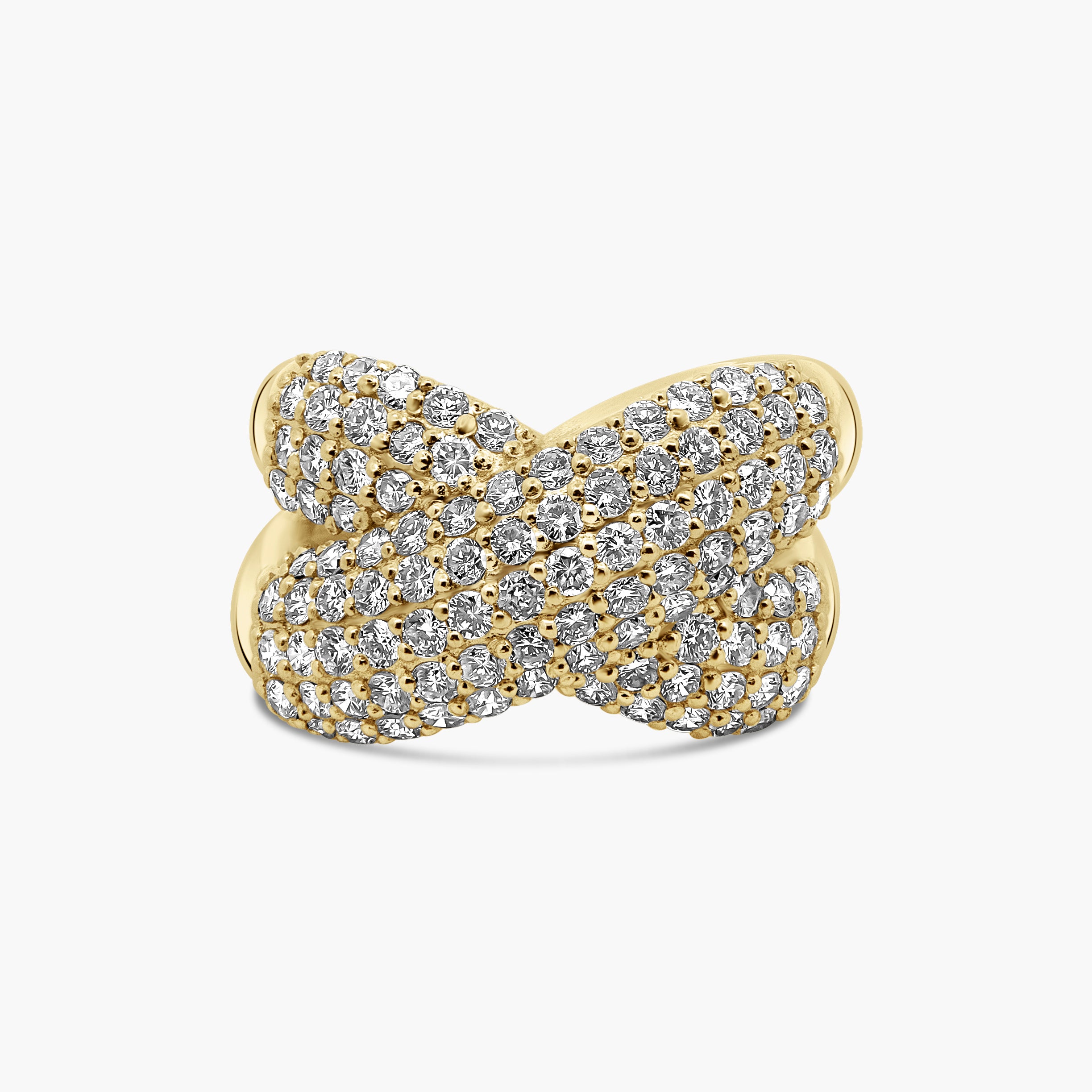 Milenia Diamond Crossover Ring
