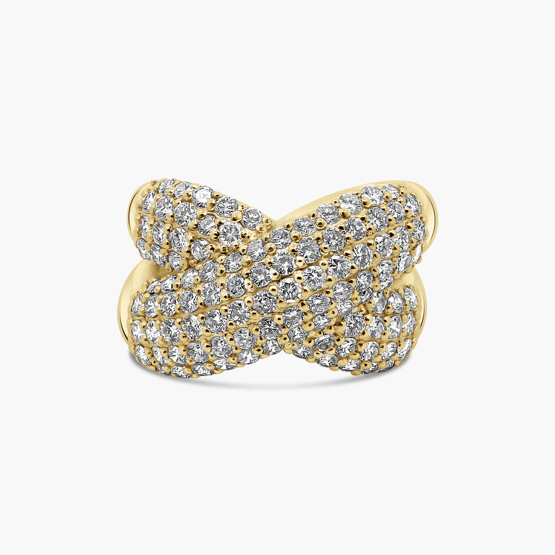 Milenia Diamond Crossover Ring