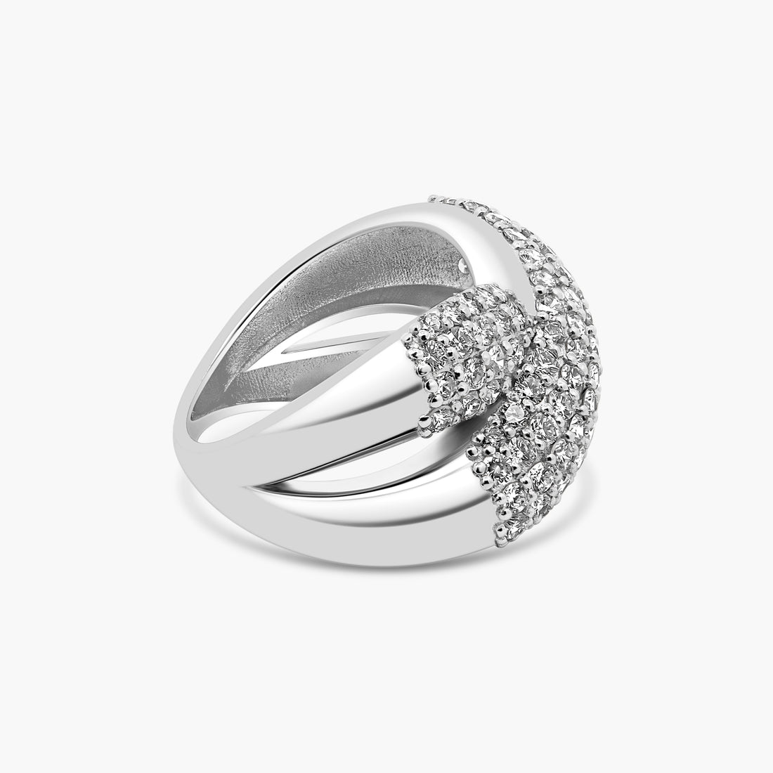 Milenia Diamond Crossover Ring