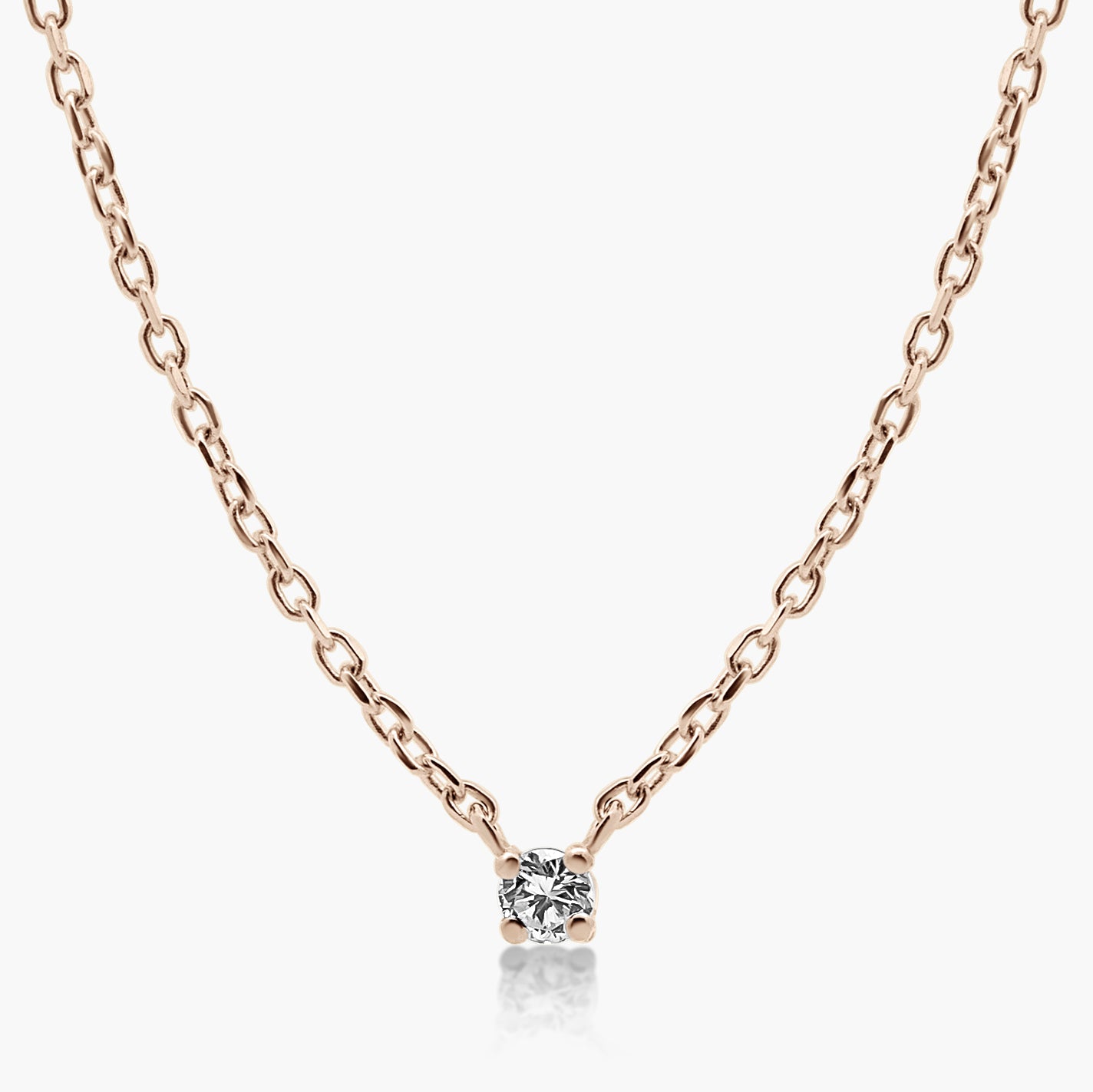 Mareli Diamond Solitaire Pendant Necklace