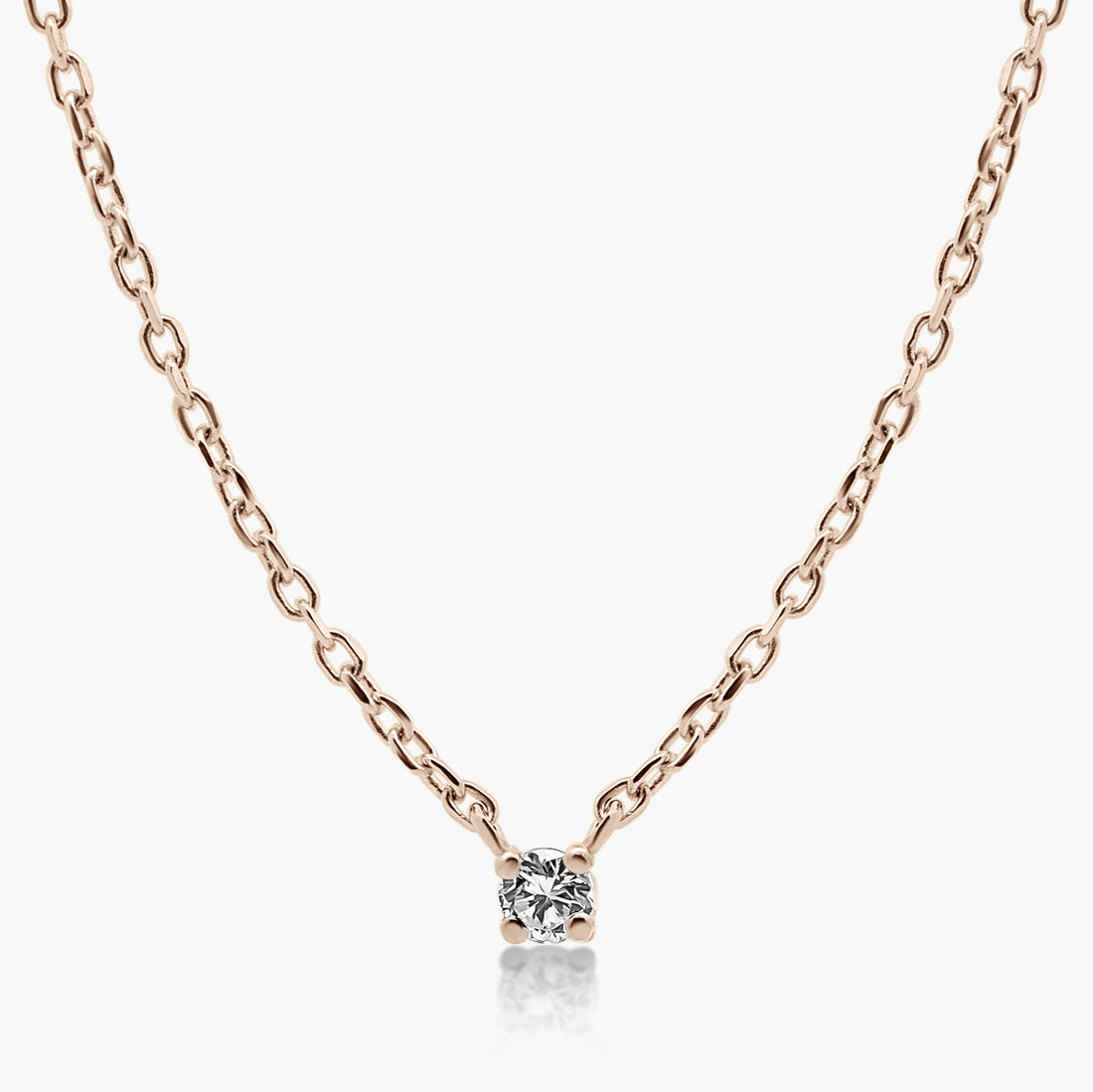 Mareli Diamond Solitaire Pendant Necklace