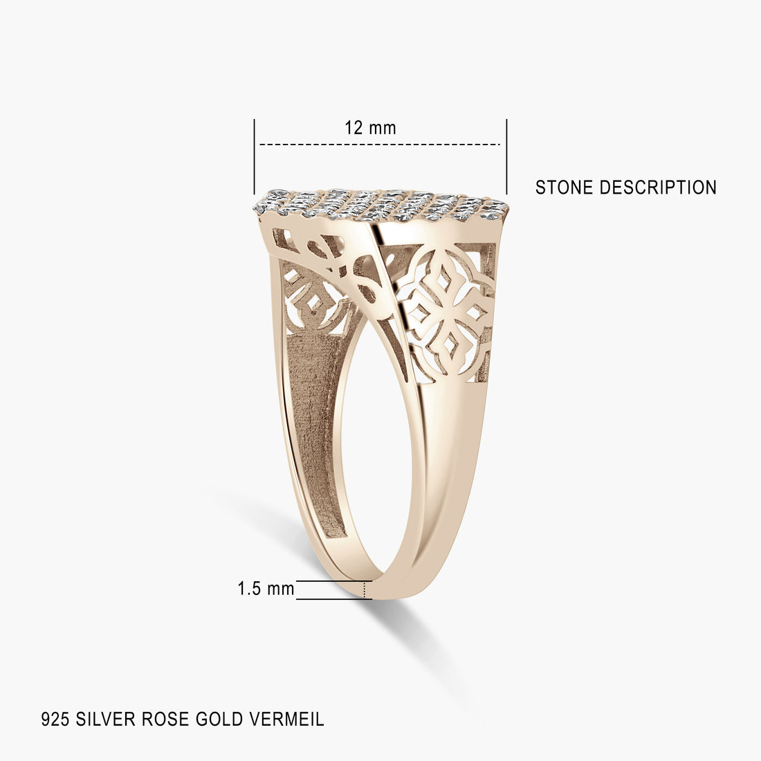 Junie Diamond Cocktail Ring